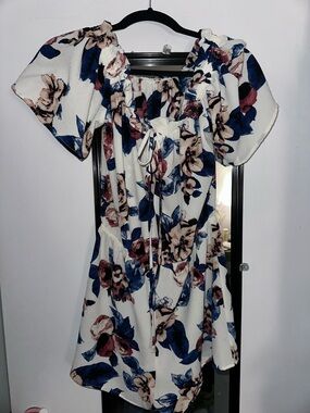 Papermoon Floral Off Shoulder Romper